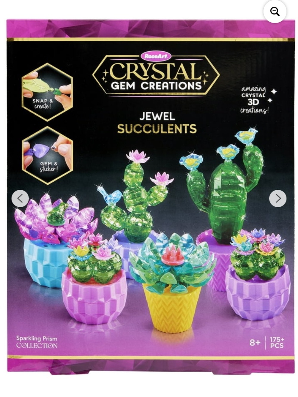 Crystal Gem Creations Jewel Succulents Kit - Purple & Green